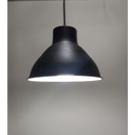 Mylights Vintage Metal Sarkıt Siyah Içi Beyaz Sarkıt Sarkıt Avize - Ahşap - 1