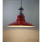 Mylights Vintage Retor Rustik Kırmızı Metal Sakıt Avize - Ahşap - 1