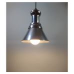 Mylights Vintage Retro Metal Sarkıt Avizeler Gümüş Masa Üsütü Yatak Başı Bar Üsüt Tekli Sarkıt 18CM - Ahşap