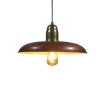 Mylights Vintage Retro Rustik Bakır İçi Beyaz Metal Sarkıt Avize