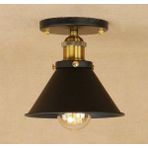 Mylights Vintage Retro Rustik Plofonyer Tavan Avize Armatür En 18CM - Ahşap