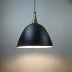 MYLİGHTS VİNTAGE RETRO RUSTİK SİYAH İÇİ BEYAZ BRONZ ASKILI TEKLİ SARKIT AVİZE