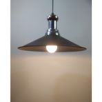 Mylights Vintage Retro Rustik Siyah Metal Sarkıt Avize 40 cm - Ahşap - 1