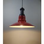 Mylights Vintage Retro Rustk Metal Kırmızı Sarkıt Avize Siyah Askılı