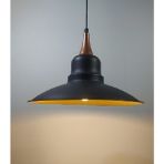 Mylights Vintage Siyah Bakır Askılı Metal Sakıt Avize - Ahşap - 1