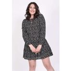 Myline Önü Bağcıklı Eteği Fırfırlı Elbise