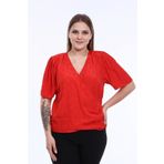 Myline Vatkalı Pile Detay Anvelop Bluz