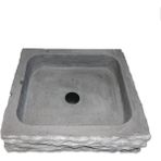 Mym Antrasit Bazalt Dışı Patlatma Kare Lavabo