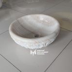 Mym Bal Onyx Doğal Patlatma Çanak Lavabo - Altın