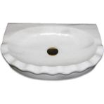 Mym Kristal Beyaz Fırfırlı Lavabo