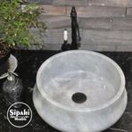 Mym Mermer Yapı Market Afyon Bulutlu Mermer Armut Lavabo