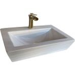 Mym Mermer Yapı Market Afyon Bulutlu Mermer Yay Model Lavabo