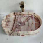 Mym Mermer Yapı Market Krater Onyx Oval Lavabo - Beyaz