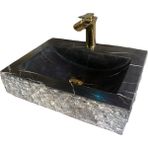 Mym Mermer Yapı Market Toros Siyah Dışı Patlatma Yay Model Lavabo