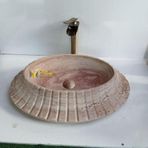 Mym Mermer Yapı Market Traverten Yelpaze Model Lavabo