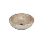 Mym Noche Traverten Oval Dizayn Lavabo