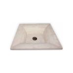 Mym Traverten Modern Dizayn Kare Lavabo