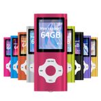 Mymahdi MP3 / MP4 hareketli çalar, kırmızı, 1,8 inç LCD ekranlı ve hafıza kartı yuvası, maksimum destek 128 GB