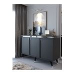 Myniture Home & Living Festival Konsol Bsk2003-4 Silver Antrasit