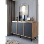Myniture Home & Living Festival Konsol Bsk2003-6-4 Silver Atlantik Çam Antrasit