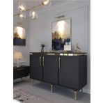 Myniture Home & Living Festival Konsol Gk-Set-2-4 Gold Antrasit