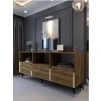 Myniture Home & Living Festival Konsol Gk2004-1 Gold Ceviz