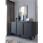 Myniture Home & Living Festival Konsol Sk2005-4 Silver Antrasit