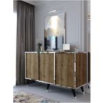Myniture Home & Living Festival Konsol Spvc-K2005-1 Silver Ceviz