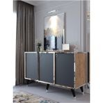Myniture Home & Living Festival Konsol Spvc-K2005-6 Silver Çam Antrasit