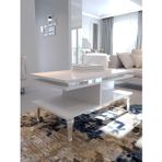 Myniture Home & Living Festival Orta Sehpa Sos-Set-2-1 Silver Beyaz 90X60 Cm