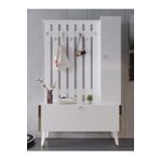 Myniture Home & Living Festival Portmanto - Ayakkabılık P1002-1 Gold Parlak Beyaz Minifiks Bağlantılı