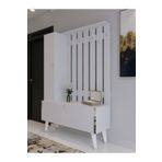 Myniture Home & Living Festival Portmanto - Ayakkabılık Sp1001-1 Silver Parlak Beyaz Minifiks Bağlantılı