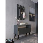 Myniture Home & Living Festival Portmanto - Gp1004-4 - Antrasit Gold