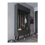 Myniture Home & Living Festival Portmanto - Gp1006-4 - Antrasit Gold