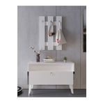 Myniture Home & Living Festival Portmanto - Sp1004-1 - Silver Parlak Beyaz