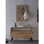 Myniture Home & Living Festival Portmanto - Sp1004-2 - Ceviz Silver