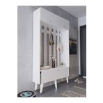 Myniture Home & Living Festival Portmanto - Sp1006-1 - Silver Parlak Beyaz