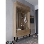 Myniture Home & Living Festival Portmanto - Sp1006-2 - Ceviz Silver