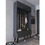 Myniture Home & Living Festival Portmanto - Sp1006-4 - Antrasit Silver