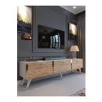 Myniture Home & Living Festival Tv Sehpası Gold Beyaz Atlantik Çam G3817-6-1