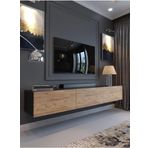 Myniture Home & Living Festival Tv Sehpası Parlak Minifiks Bağlantı Duvara Monte Tv Ünitesi DV-Q17-4-6