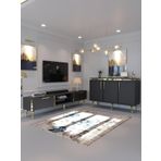 Myniture Home & Living Festival Tv Sehpası ve Konsol Antrasit Gold G-SET-1-4