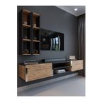 Myniture Home & Living Festival Tv Ünitesi Antrasit A. Çam Silver Duvara Monte tv sehpası S13000-4-6