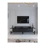 Myniture Home & Living Festival Tv Ünitesi Antrasit Silver detaylı Minifiks Bağlantı Tv Sehpası S3012-4