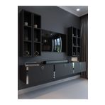 Myniture Home & Living Festival Tv Ünitesi Antrasit Silver Duvara Monte tv sehpası S13002-4