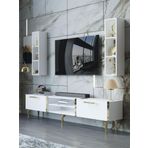 Myniture Home & Living Festival Tv Ünitesi G3000-1-Y1-D1 Gold Beyaz