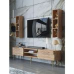 Myniture Home & Living Festival Tv Ünitesi G3000-6-Y1-D1 Gold A. Çam