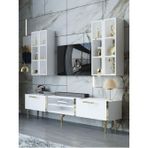 Myniture Home & Living Festival Tv Ünitesi G3001-1-Y1-D1 Gold Beyaz