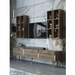 Myniture Home & Living Festival Tv Ünitesi G3002-2-Y1-D1 Gold Ceviz