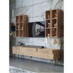 Myniture Home & Living Festival Tv Ünitesi G3002-6-Y1-D1 Gold A. Çam